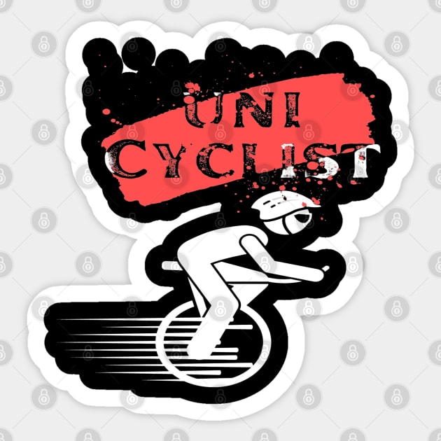 UNICYCLIST Sticker by Chris Coolski